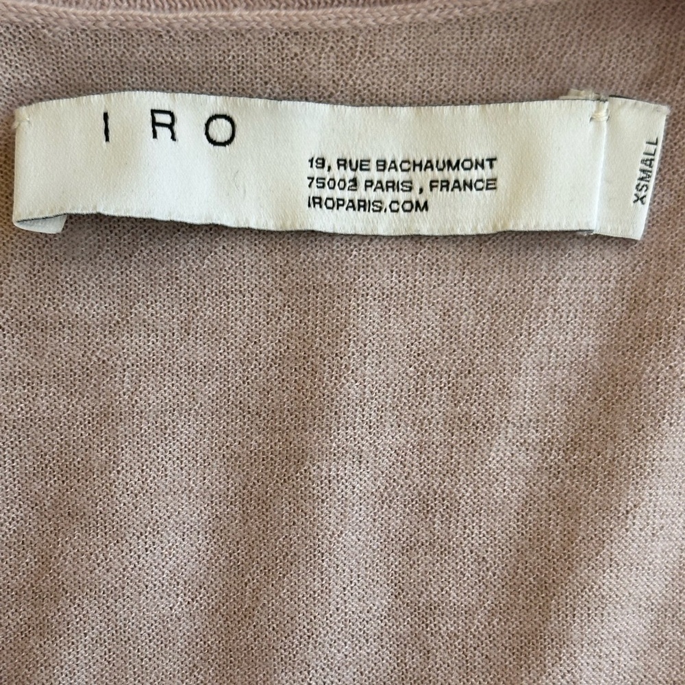 IRO Lavender Cashmere Cardigan Sweater Extra Small New Without Tags! - Picture 5 of 6